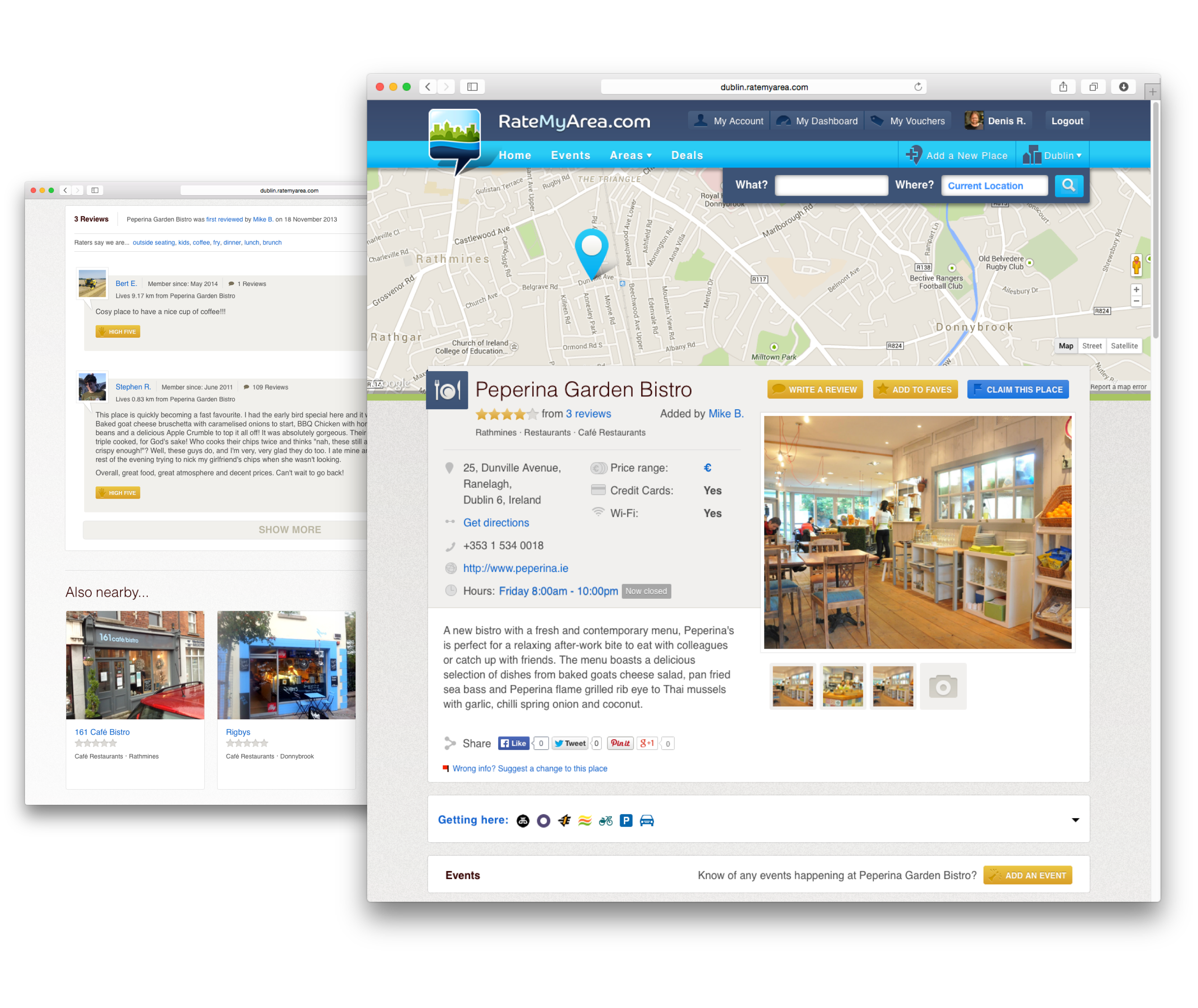 RateMyArea.com Website