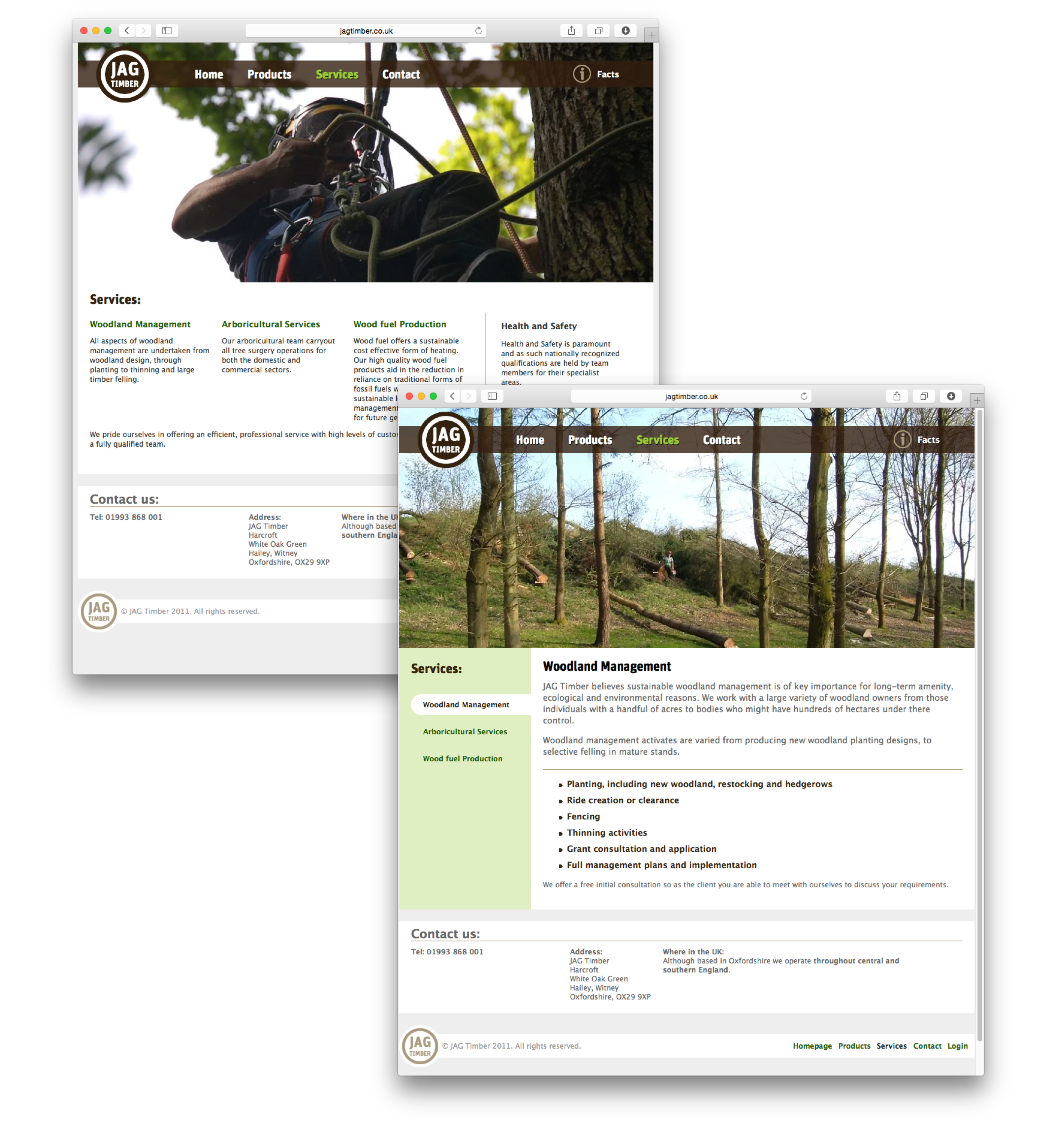 JAG Timber website