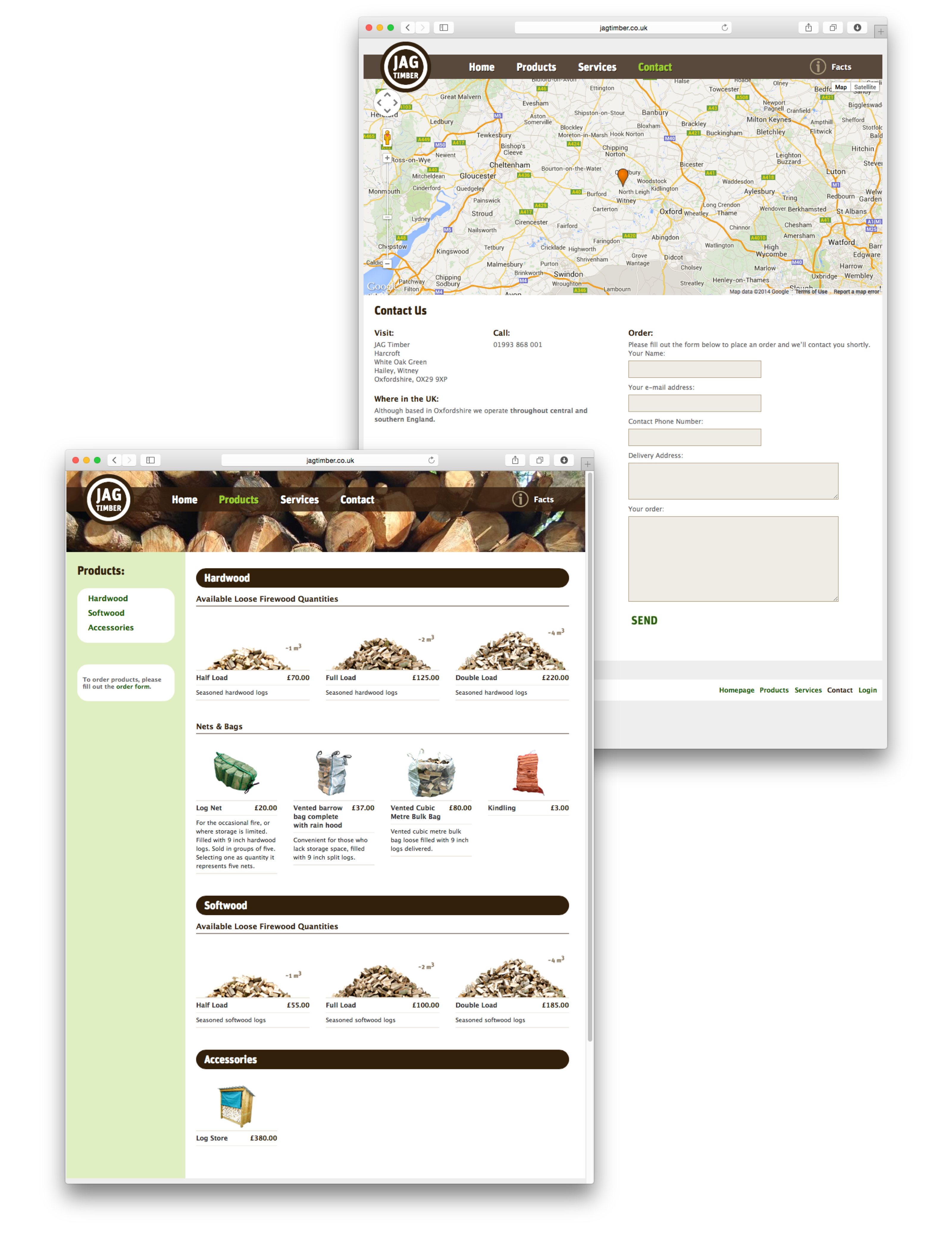 JAG Timber website