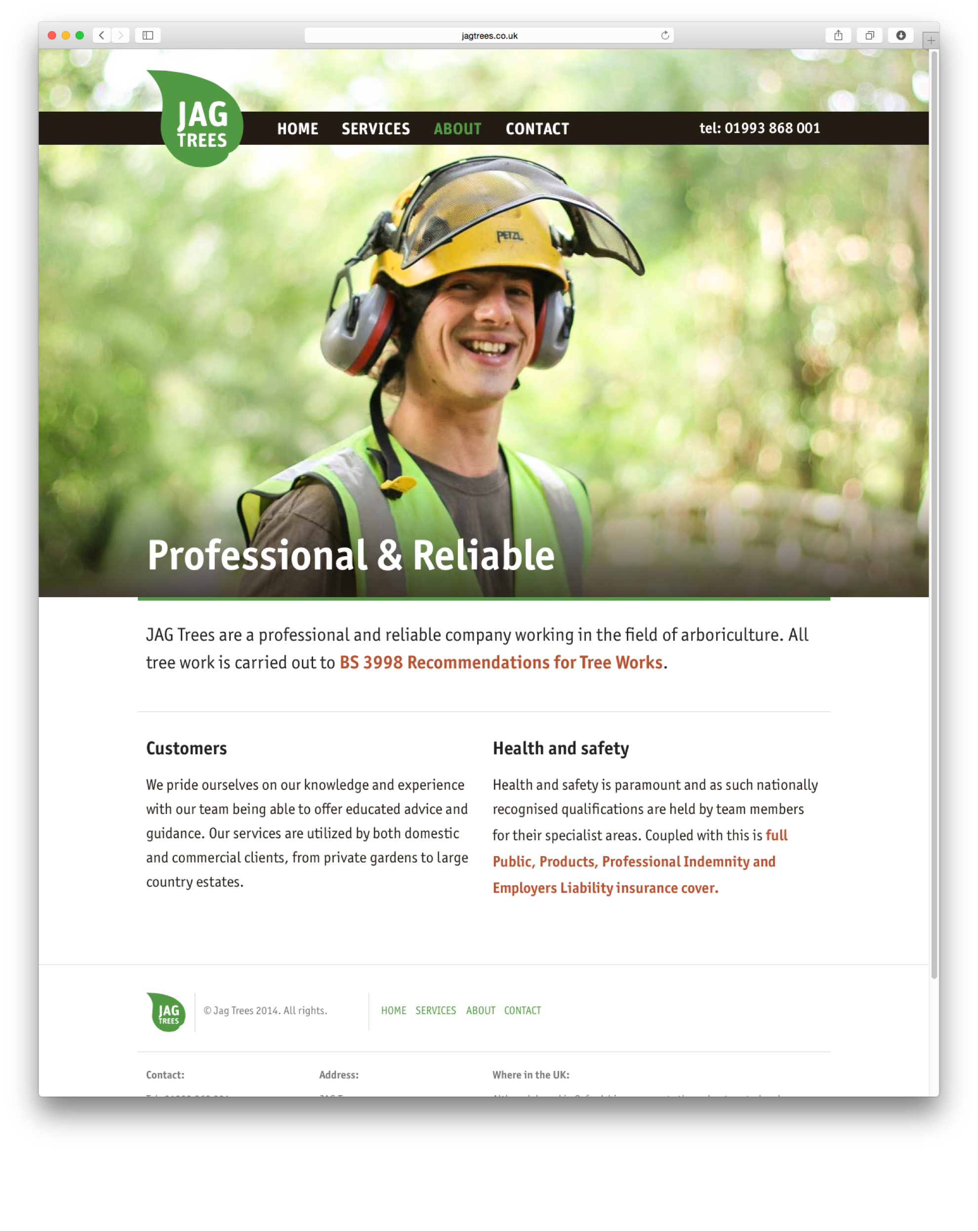 JAG Trees website