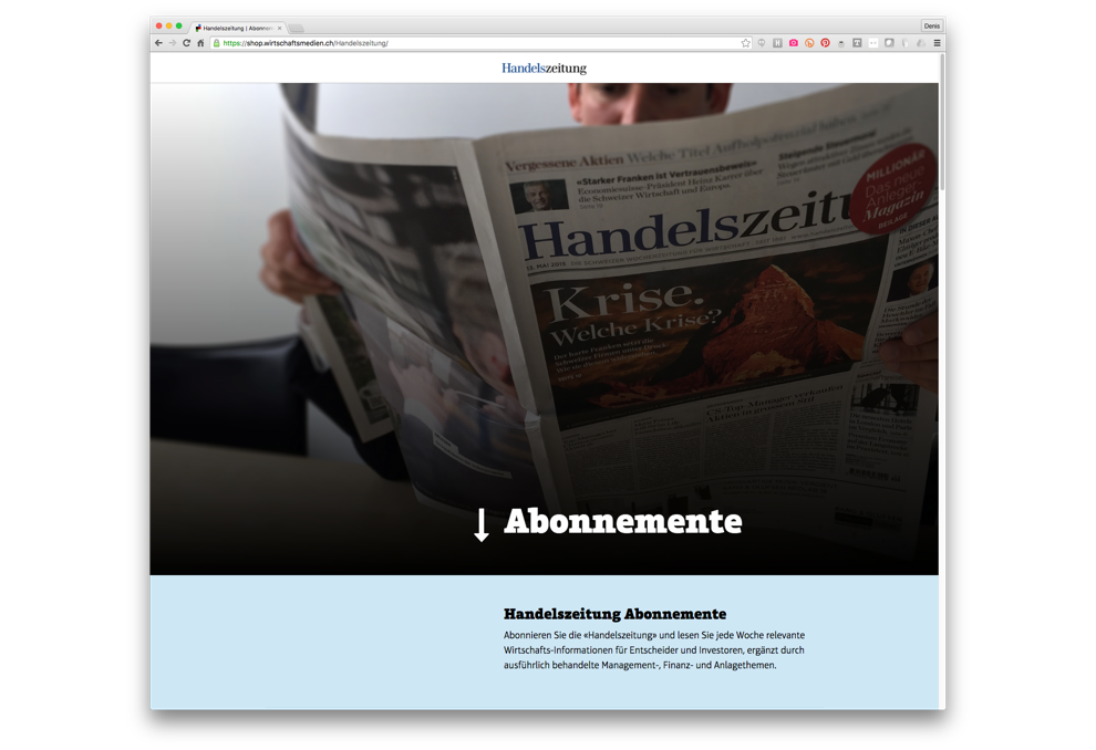 Axel Springer Subscription Pages